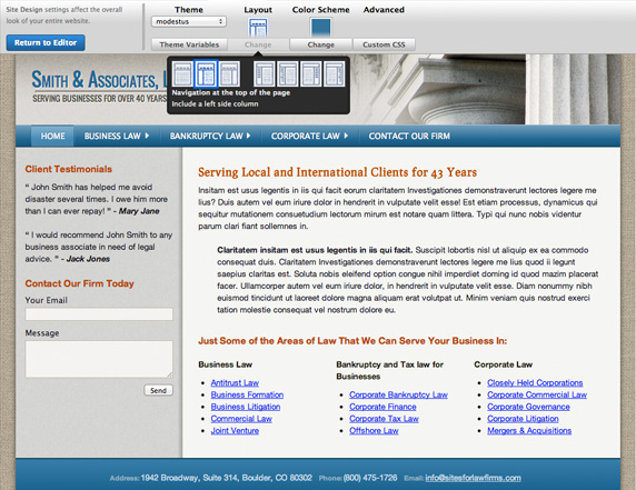 Custom Attorney Website Design